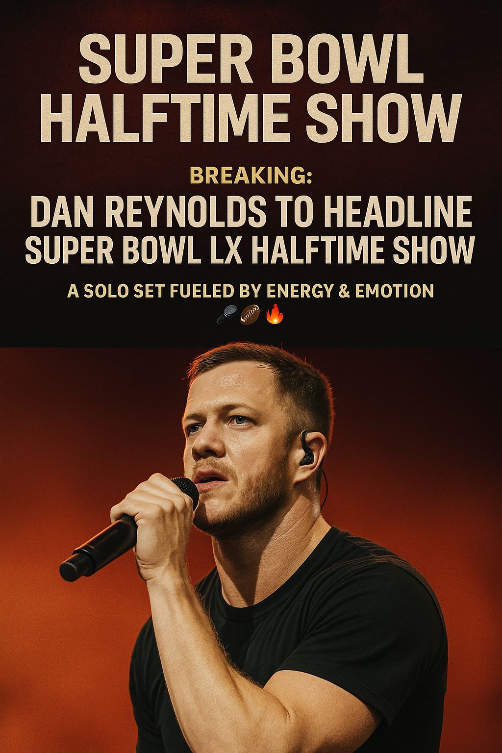 Dan Reynolds to Headline Super Bowl LX Halftime Show at Levi’s Stadium